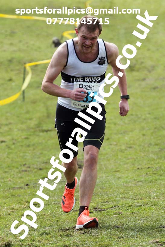Masters men 2021 NECAA Cross Country Relays, Thornley Farm, Peterlee, Saturday, April 10th. Photo: David T. Hewitson/Sports for All Pics